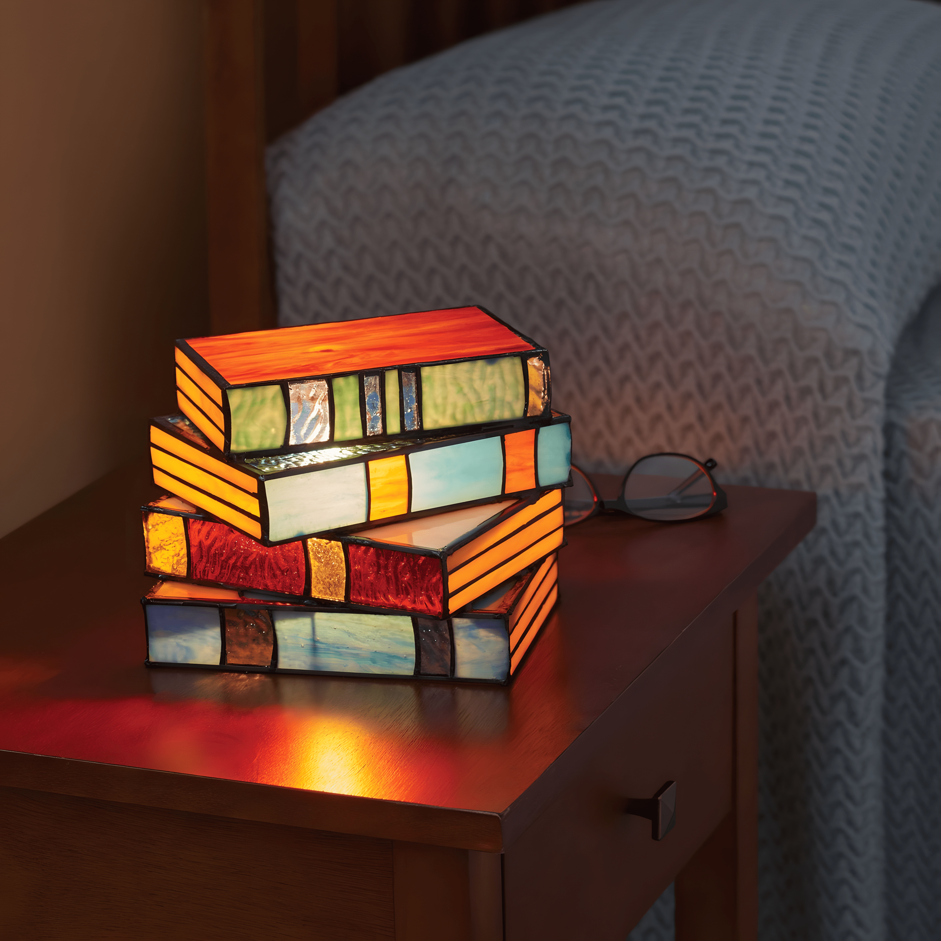 Stacked Book Lamp