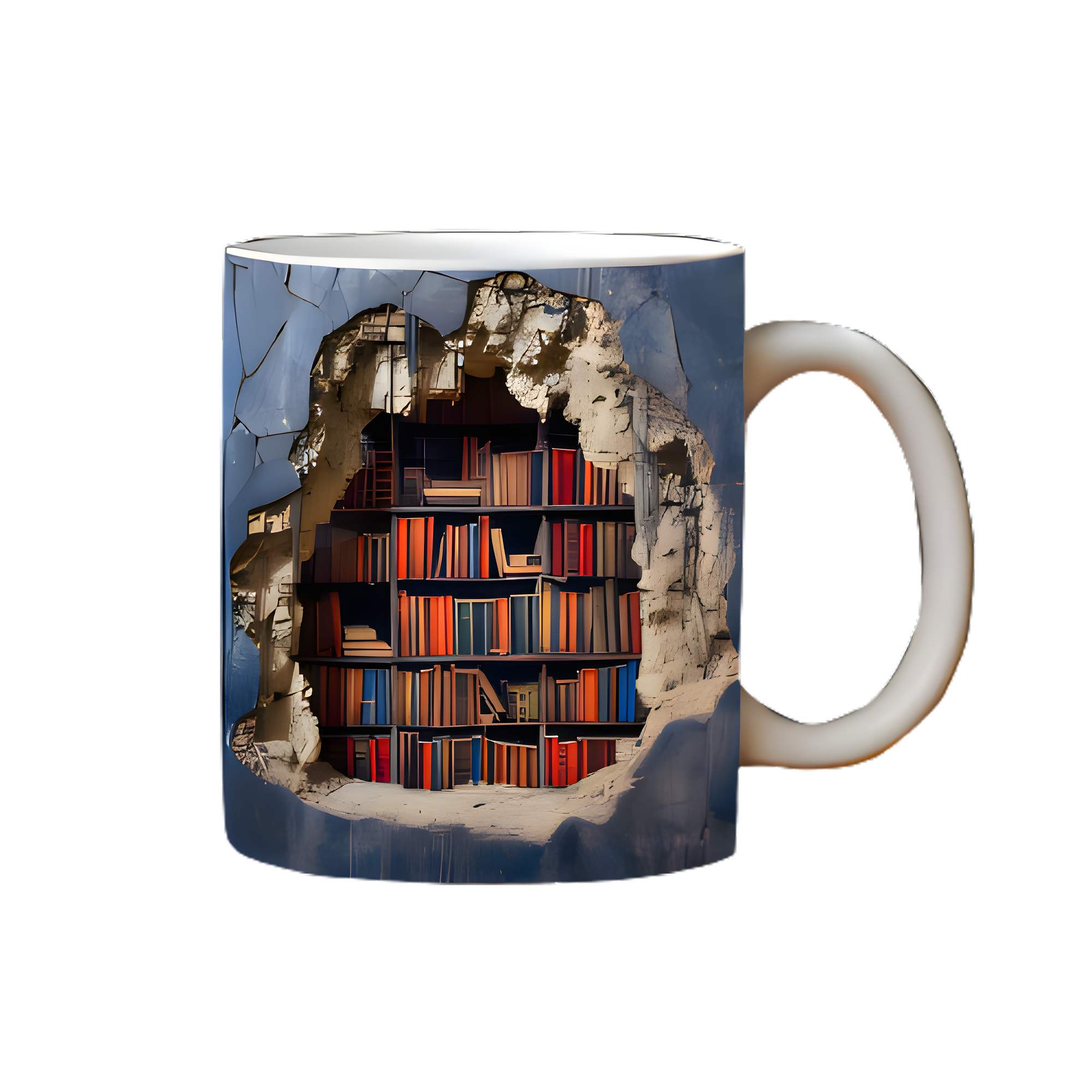 3D BookShelf Mug